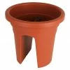 BAUHAUS Artevasi Venezia Geländertopf Außenmaß (Ø X H): 30 X 27 Cm, Kunststoff, Terrakotta