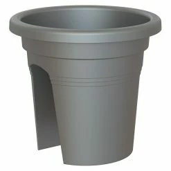 BAUHAUS Artevasi Venezia Geländertopf Außenmaß (Ø X H): 30 X 27 Cm, Kunststoff, Anthrazit