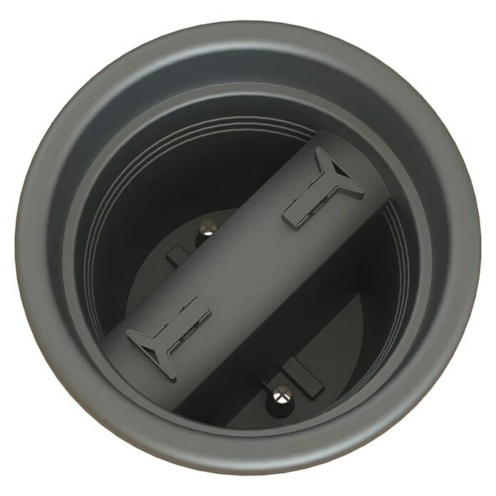 BAUHAUS Artevasi Venezia Geländertopf Außenmaß (Ø X H): 30 X 27 Cm, Kunststoff, Anthrazit – Bild 4