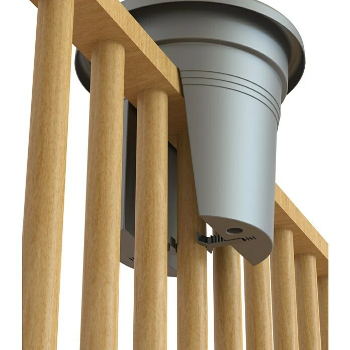 BAUHAUS Artevasi Venezia Geländertopf Außenmaß (Ø X H): 30 X 27 Cm, Kunststoff, Anthrazit – Bild 5