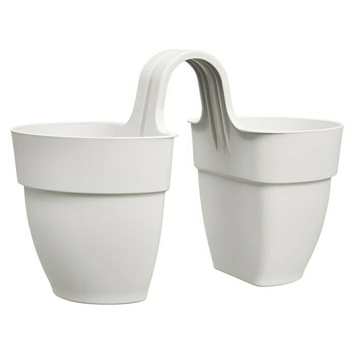 BAUHAUS Elho Geländertopf Vibia Campana Außenmaß (L X B X H): 20,5 X 38,4 X 26,5 Cm, Kunststoff, Seidenweiß