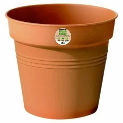 BAUHAUS Elho Green Basics Pflanztopf Max. Außendurchmesser: 15 Cm, Kunststoff, Tonrot