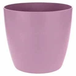 BAUHAUS Elho Brussels Übertopf Rund Außenmaß (Ø X H): 14 X 13 Cm, Violett