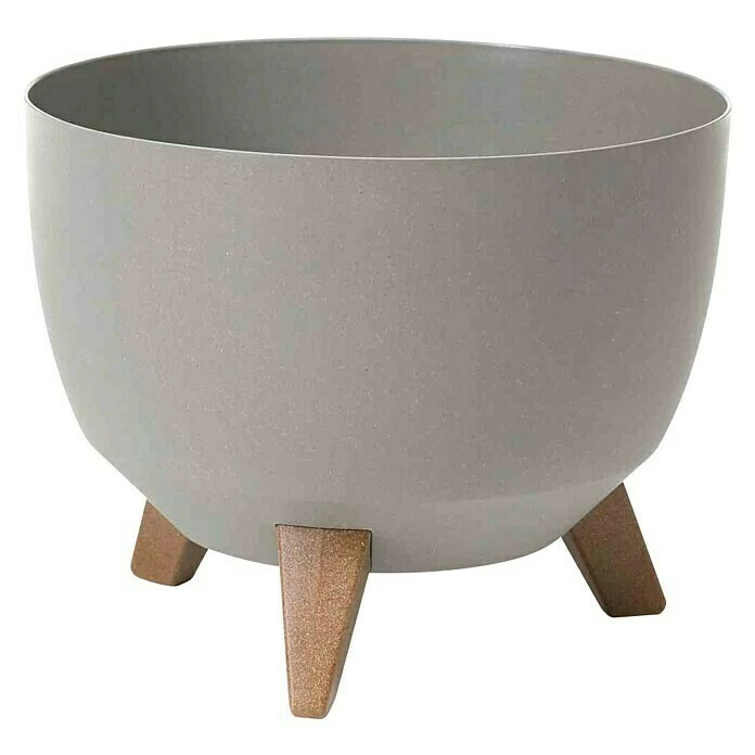 BAUHAUS Siena Garden Pflanzkübel Rund Oslo Eco 29 X 23 Cm, Grau
