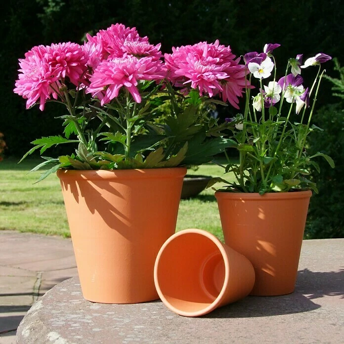 BAUHAUS Pflanztopf Max. Außendurchmesser: 18 Cm, Höhe: 19 Cm, Terracotta – Bild 2