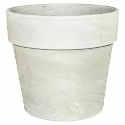 BAUHAUS Pflanztopf Calima Außenmaß (Ø X H): 35,7 X 31,3 Cm, Naturmaterialien, Granit