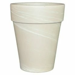 BAUHAUS Pflanztopf Außenmaß (Ø X H): 14 X 17 Cm, Naturmaterialien, Granit