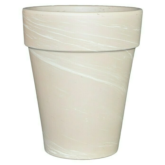 BAUHAUS Pflanztopf Außenmaß (Ø X H): 14 X 17 Cm, Naturmaterialien, Granit