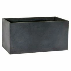 BAUHAUS Mega Collections Glasgow Pflanzkübel Eckig Außenmaß (L X B X H): 100 X 45 X 45 Cm, Verbundwerkstoff, Dunkelgrau