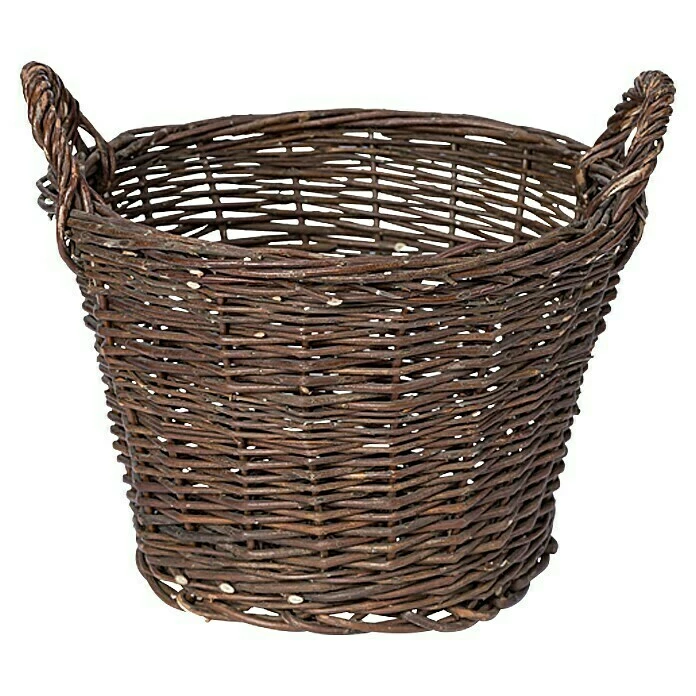 BAUHAUS Weidenkorb Außenmaß (Ø X H): 30 X 22 Cm, Natur