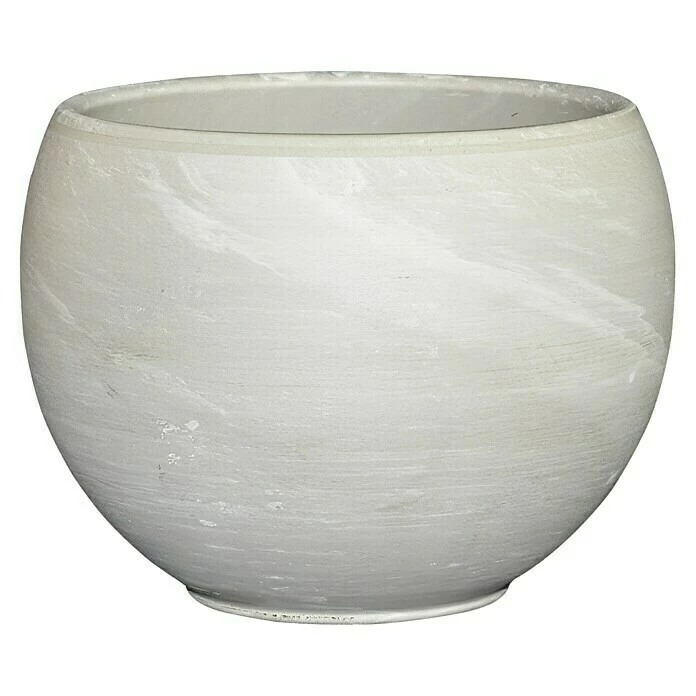 BAUHAUS Pflanztopf Luna Außenmaß (Ø X H): 37 X 27,5 Cm, Naturmaterialien, Granit