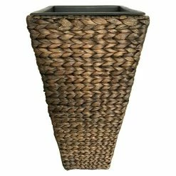 BAUHAUS Pflanzsäule Eckig Außenmaß (L X B X H): 28 X 28 X 60 Cm, Naturmaterialien, Braun