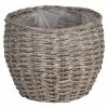 BAUHAUS A.H.G. Pflanzkorb Außenmaß (Ø X H): 23 X 20 Cm, Grau