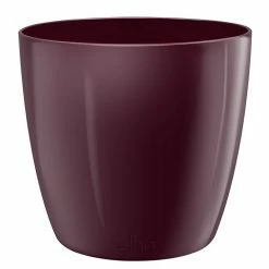 BAUHAUS Elho Brussels Diamond Übertopf Rund Außenmaß (Ø X H): 18 X 17 Cm, Velvet Violet, Kunststoff, Glänzend