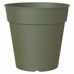 BAUHAUS Artevasi Madagascar Pflanztopf Außenmaß (Ø X H): 15 X 14,2 Cm, Kunststoff, Olivgrün