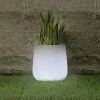 BAUHAUS LED-Blumentopf Camelia Höhe: 40 Cm, Polyethylen