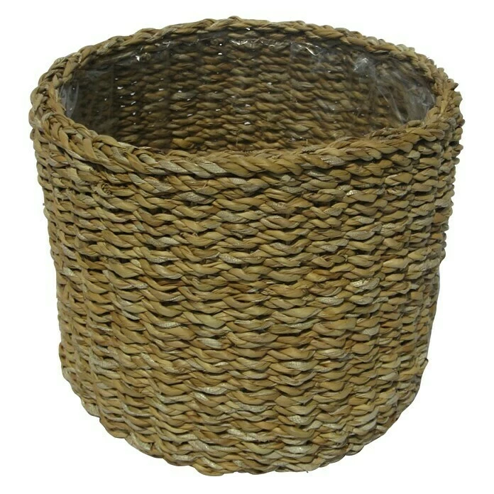 BAUHAUS Seegraskorb Naturbraun, Ø X H: 30 X 16 Cm
