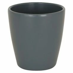 BAUHAUS Artevasi Orchideentopf Außenmaß (Ø X H): 14 X 14 Cm, Keramik, Anthrazit