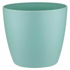 BAUHAUS Elho Brussels Übertopf Rund Außenmaß (Ø X H): 14 X 13 Cm, Grün