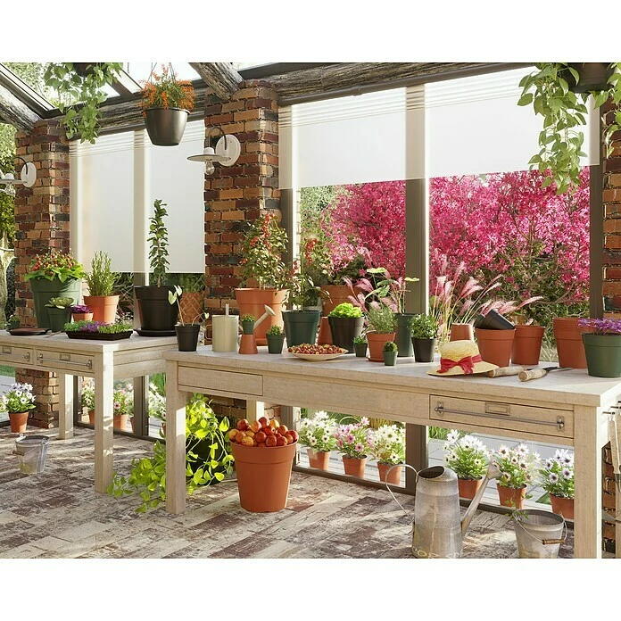 BAUHAUS Artevasi Madagascar Pflanztopf Außenmaß (Ø X H): 15 X 14,2 Cm, Kunststoff, Olivgrün – Bild 4