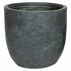 BAUHAUS Mega Collections Pflanztopf Arizona Außenmaß (Ø X H): 45 X 43 Cm, Verbundwerkstoff, Graphit