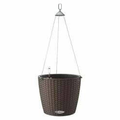 BAUHAUS Lechuza Cottage Blumenampel Nido Außenmaß (Ø X H): 27 X 23 Cm, Kunststoff, Mokka