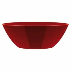 BAUHAUS Elho Brussels Diamond Schale Oval Außenmaß (L X B X H): 46 X 20 X 17 Cm, Kunststoff, Lovely Red, Glänzend