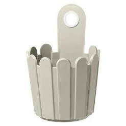 BAUHAUS Poétic Landhaus Fässchen Seidengrau, Durchmesser: 15 Cm