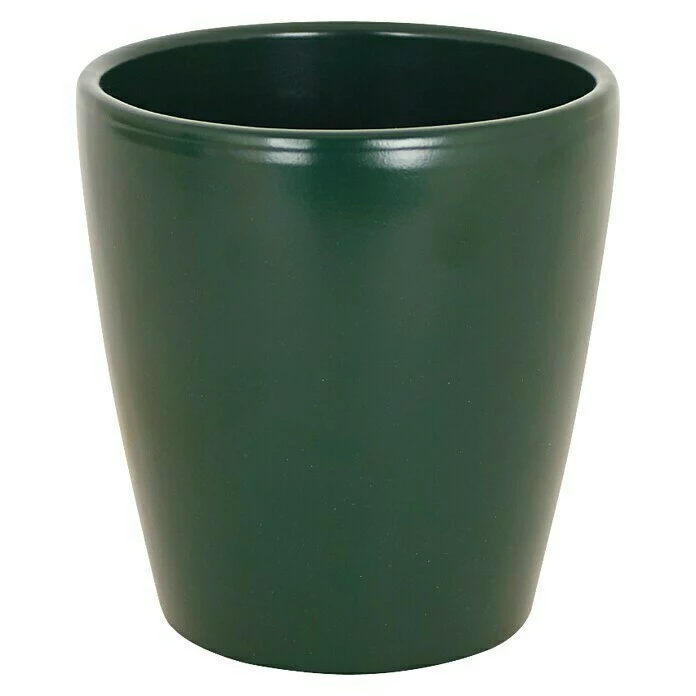 BAUHAUS Artevasi Orchideentopf Außenmaß (Ø X H): 14 X 14 Cm, Keramik, Dunkelgrün