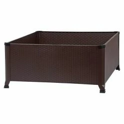 BAUHAUS Dobar Pflanzkübel Eckig 80 X 80 X 36,8 Cm, Stahl