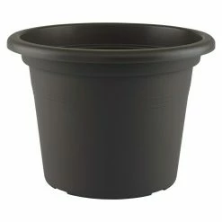 BAUHAUS Artevasi Venezia Pflanztopf Cilindro Außenmaß (Ø X H): 45 X 31,8 Cm, Kunststoff, Anthrazit