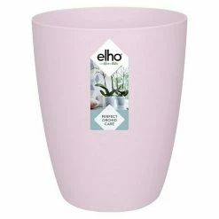 BAUHAUS Elho Brussels Orchideentopf High Außenmaß (Ø X H): 13 X 16 Cm, Kunststoff, Soft Rosa, Matt