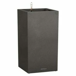 BAUHAUS Lechuza Color Pflanzsäule Eckig Canto Außenmaß (L X B X H): 30 X 30 X 56 Cm, Kunststoff, Schwarz