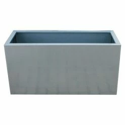 BAUHAUS Palatino Exlusive Line Pflanzkübel Eckig Lotte 100 X 40 X 50 Cm, Stahl, Silber