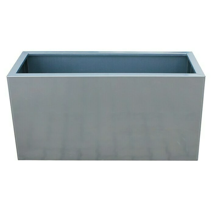 BAUHAUS Palatino Exlusive Line Pflanzkübel Eckig Lotte 100 X 40 X 50 Cm, Stahl, Silber