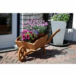 BAUHAUS Dobar Pflanzschubkarre 130 X 40 X 40 Cm, Braun, Massivholz