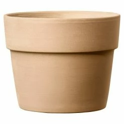 BAUHAUS Deroma Pflanztopf Perfetto Außenmaß (Ø X H): 24 X 19,7 Cm, Naturmaterialien, Waschweiß