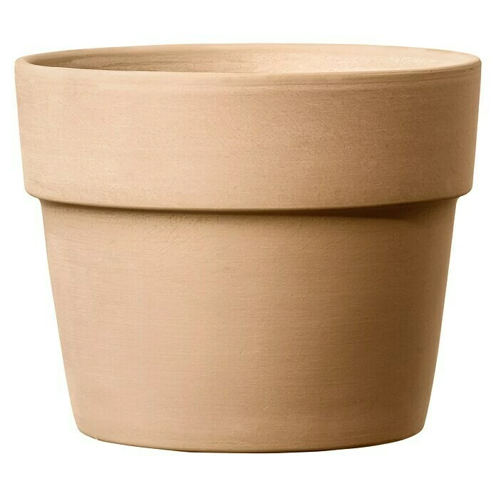 BAUHAUS Deroma Pflanztopf Perfetto Außenmaß (Ø X H): 24 X 19,7 Cm, Naturmaterialien, Waschweiß