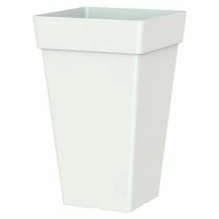 BAUHAUS Artevasi Capri Pflanztopf Außenmaß (L X B X H): 30 X 30 X 49,5 Cm, Kunststoff, Weiß