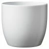 BAUHAUS SK Übertopf Rund Basel Fashion XXL Außenmaß (Ø X H): 40 X 38 Cm, Weiß, Keramik, Glänzend