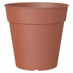 BAUHAUS Artevasi Madagascar Pflanztopf Außenmaß (Ø X H): 27 X 25 Cm, Kunststoff, Terrakotta