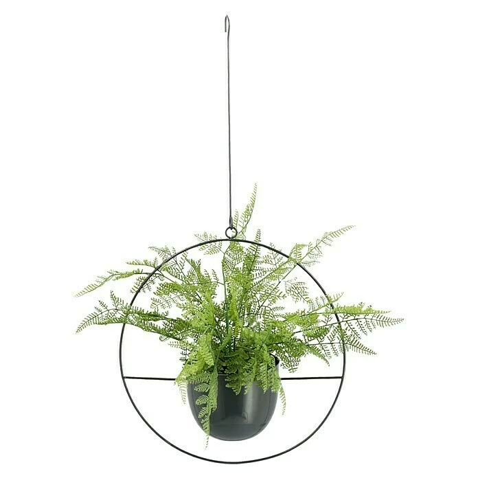 BAUHAUS Übertopf Hängend B X H: 34 X 65 Cm, Anthrazit – Bild 2