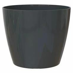 BAUHAUS Artevasi San Remo Übertopf Rund Außenmaß (Ø X H): 42 X 39,5 Cm, Anthrazit