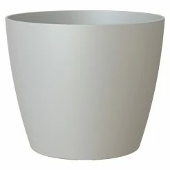 BAUHAUS Artevasi Pflanztopf San Remo Matt Außenmaß (Ø X H): 25 X 23 Cm, Kunststoff, Hellgrau