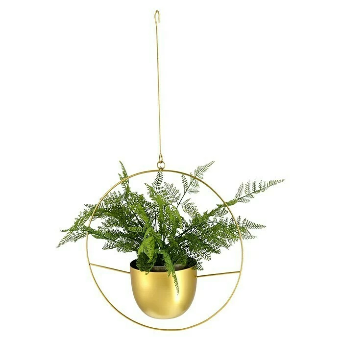 BAUHAUS Übertopf Hängend B X H: 34 X 65 Cm, Gold – Bild 2