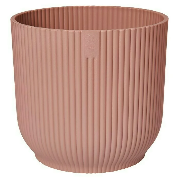 BAUHAUS Elho Pflanztopf Vibes Fold Außenmaß (Ø X H): 14 X 13 Cm, Kunststoff, Zartrosa