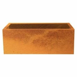 BAUHAUS Palatino Exlusive Line Pflanzkübel Eckig Lotte 120 X 40 X 50 Cm, Cortenstahl, Rotbraun