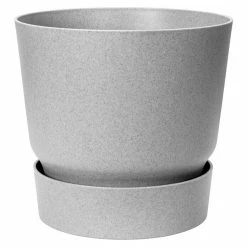 BAUHAUS Elho Pflanztopf Greenville Außenmaß (Ø X H): 30 X 27,8 Cm, Kunststoff, Betongrau