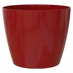 BAUHAUS Artevasi San Remo Übertopf Rund Außenmaß (Ø X H): 30 X 27,3 Cm, Dunkelrot