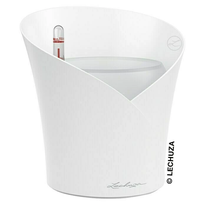 BAUHAUS Lechuza Orchideentopf Orchidea All-In-One Außenmaß (Ø X H): 18,3 X 19,5 Cm, Weiß